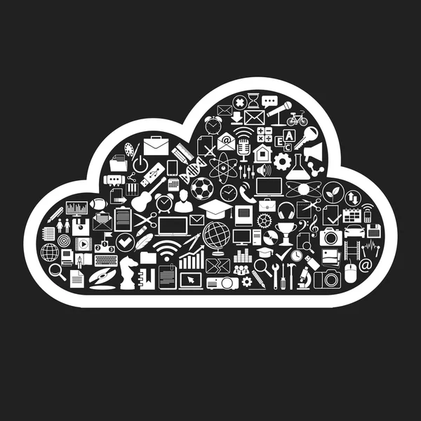 Tecnologie cloud Illustrazione Stock