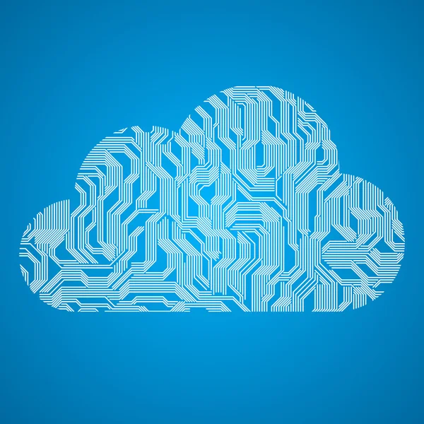 Cloud computing — Stock Vector