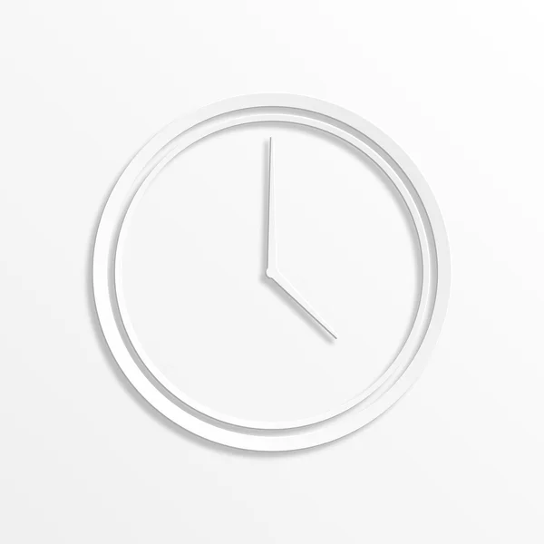 Paper clock — Stock Vector