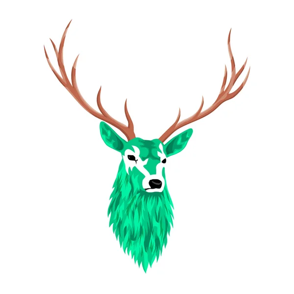 Cerfs verts — Image vectorielle