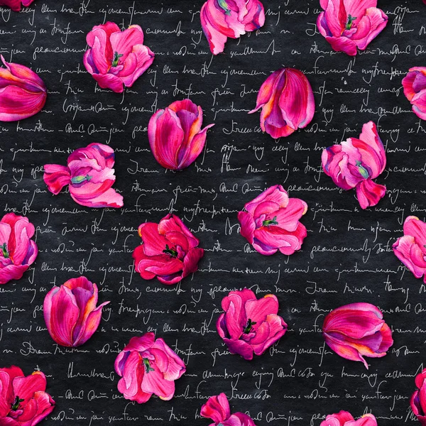 シームレスな花のパターン — ストック写真