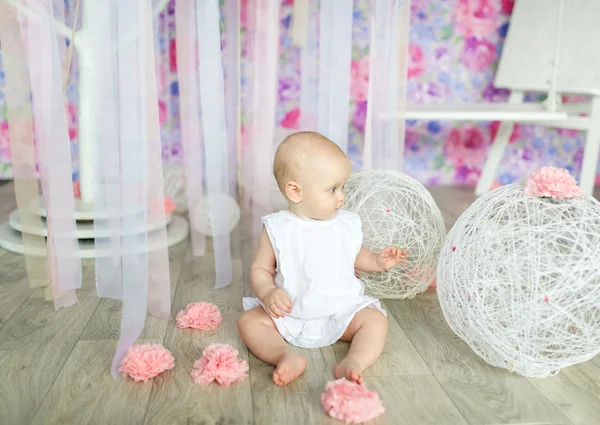 The kid in a nursery — Stock Photo, Image