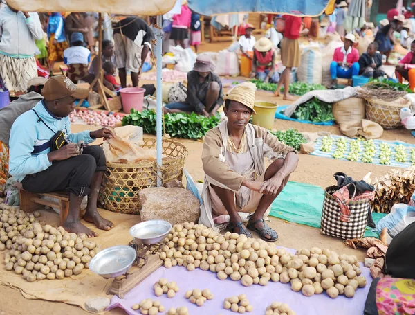 El mercado agrícola en Antananarivo. .. Madagascar . — Foto de Stock