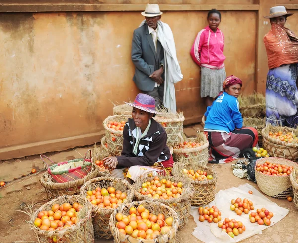 El mercado agrícola en Antananarivo. .. Madagascar . — Foto de Stock