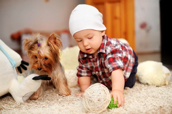 çocuk ve köpek