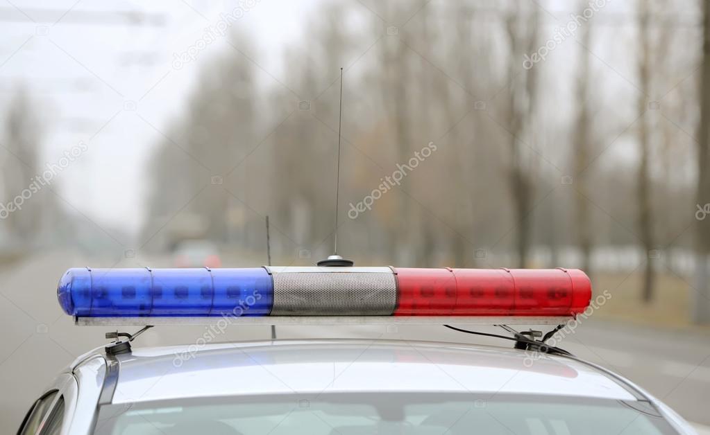the police car costs on the road