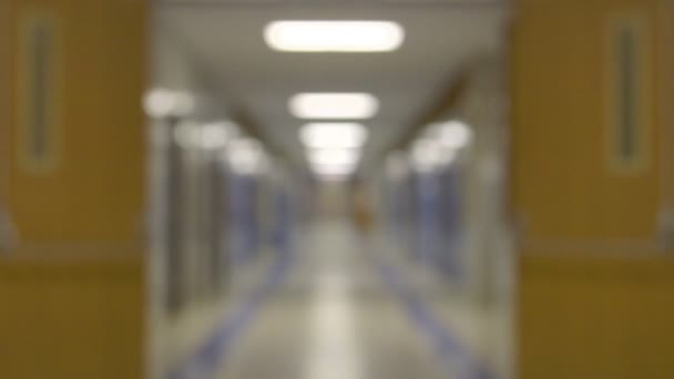 Empty school hallway — Stock Footage Empty school hallway Video Clip