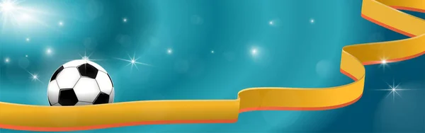 Futbol topunun mavi arka planı. Şampiyonluk için futbol posteri. Şablon 2020. Pankart. Vektör