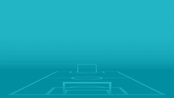 Fondo azul con un campo de fútbol. Plantilla 2020 para campeonatos de fútbol. Vector — Vector de stock