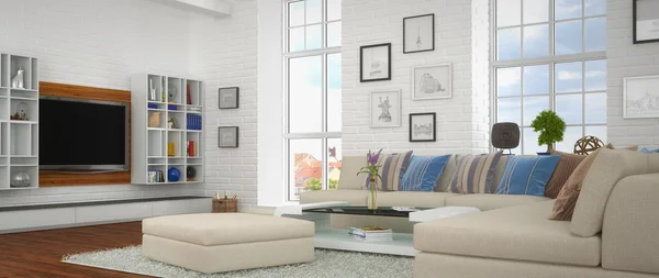 3d - modern oturma odası - 41 vurdu