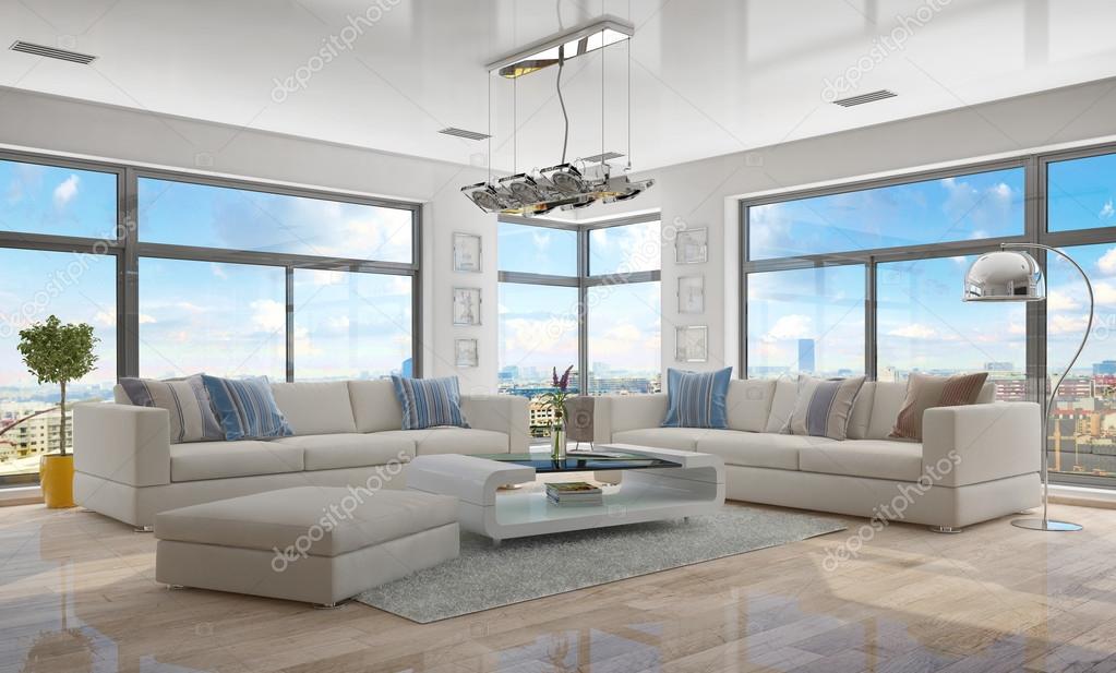 3d Luxury Modern Loft Apartment Shot 45 Stock Photo Image By C Marog Pixcells