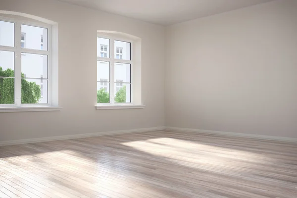 3d - empty room - apartment Royalty Free Stock Photos