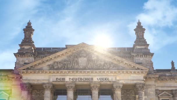 Edifício Reichstag - Berlim, Alemanha — Vídeo de Stock