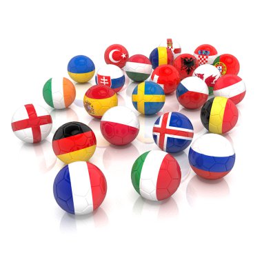 3D render - 2016 futbol takımları