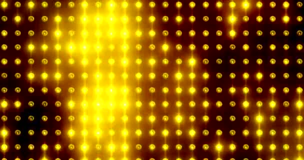 Gouden Glittering lichte muur — Stockvideo