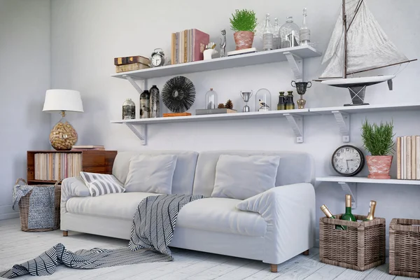 3D - Scandinavische flat — Stockfoto