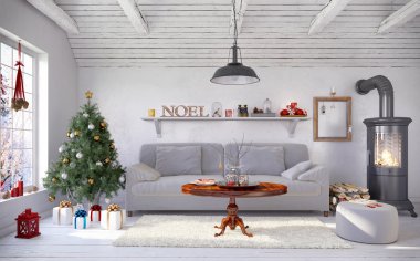 3D - İskandinav düz - Noel