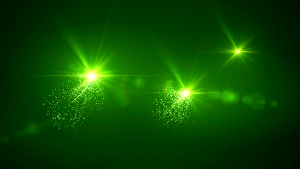 视频动画 数字2021绿色的抽象霓虹灯 代表了新的一年 假期的概念 — 图库视频影像