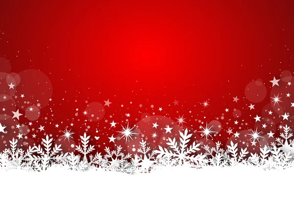 Weihnachtskarte - schneebedeckt 01 — Stockfoto