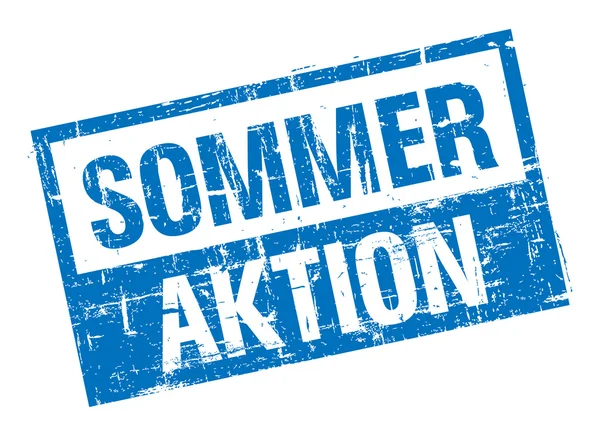 Stempel des Sommerangebots in blau — Stockfoto