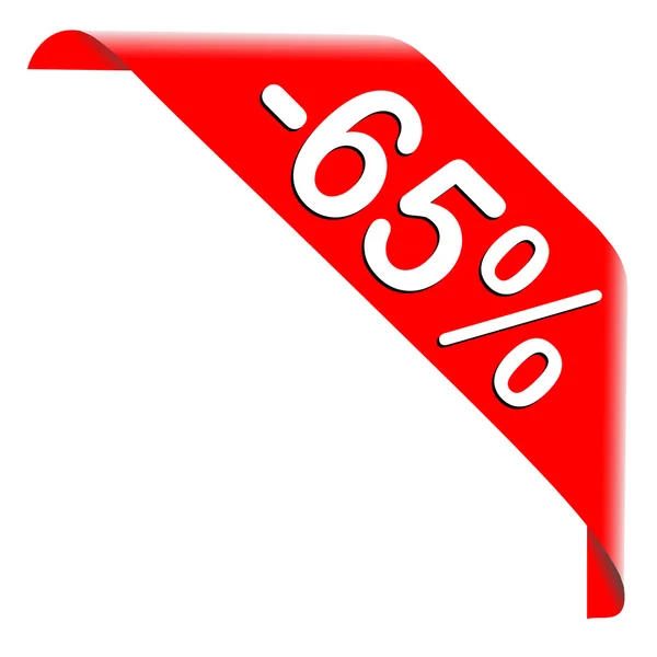 65% rabatu oferta — Zdjęcie stockowe