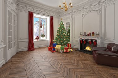 Bölüm 2, çekim Noel'de - lüks daire dekore edilmiş
