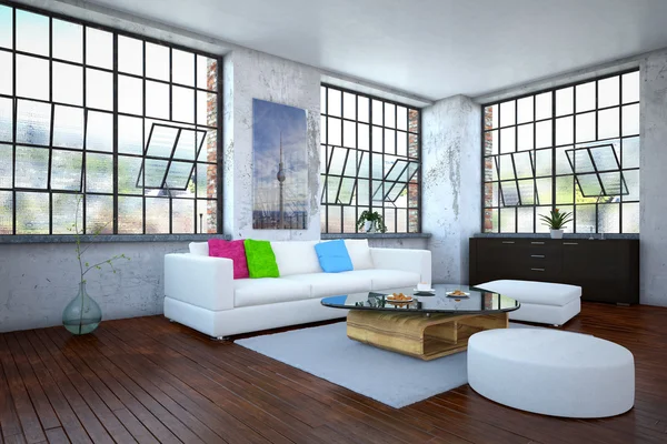 Luxurios apartment - living room — Stock Photo, Image