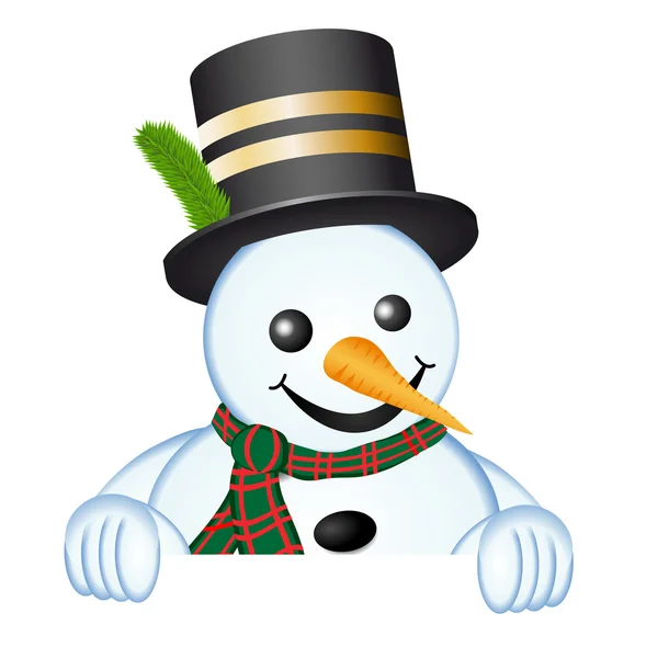 Snowman banner — Stock Photo, Image