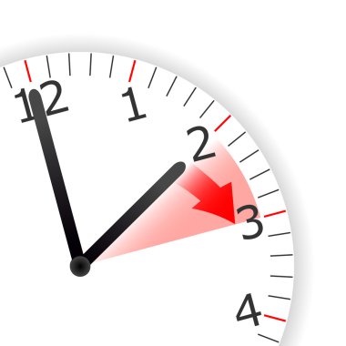 Clock Change Skipping Hour clipart