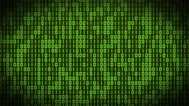 VID - código binario - verde — Vídeos de Stock