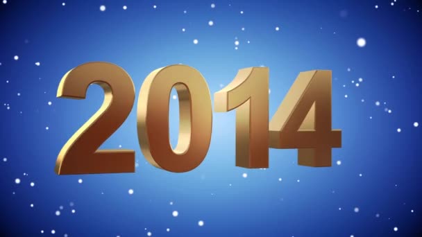 VID - Arriva il nuovo anno 2015 - Blu — Video Stock