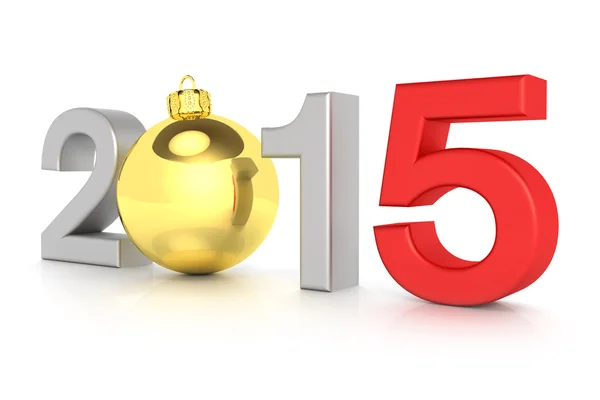 幸せな新しい年 2015 - キラキラ ボール - ショット 9 — ストック写真
