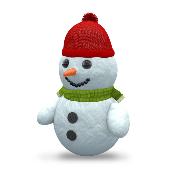 3D - Snowman - Shot 8 — Stock Photo, Image