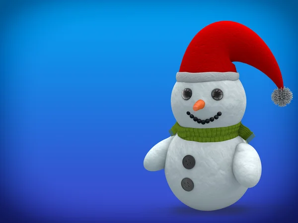 3D - snowman - schot 13 — Stockfoto