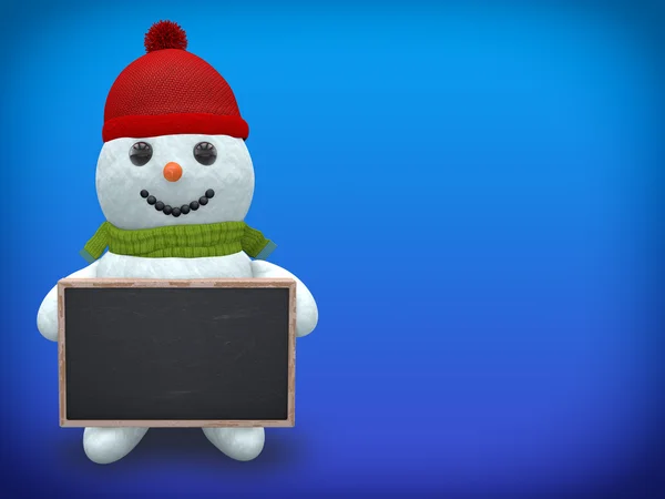 3D - Snowman - Shot 25 — Stock Photo, Image