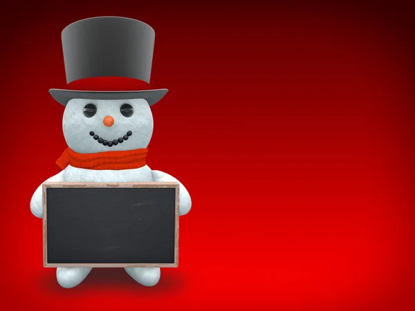 3D - Snowman - Shot 33 — Stock Photo, Image