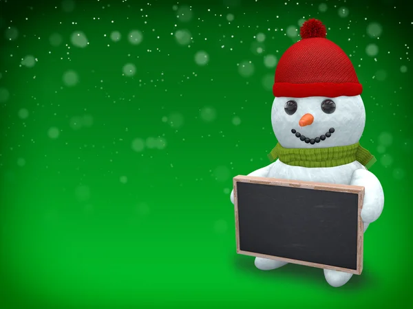 3D - Snowman - Shot 41 — Stock Photo, Image