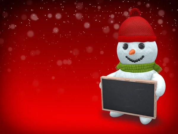 3D - snowman - schoot 42 — Stockfoto