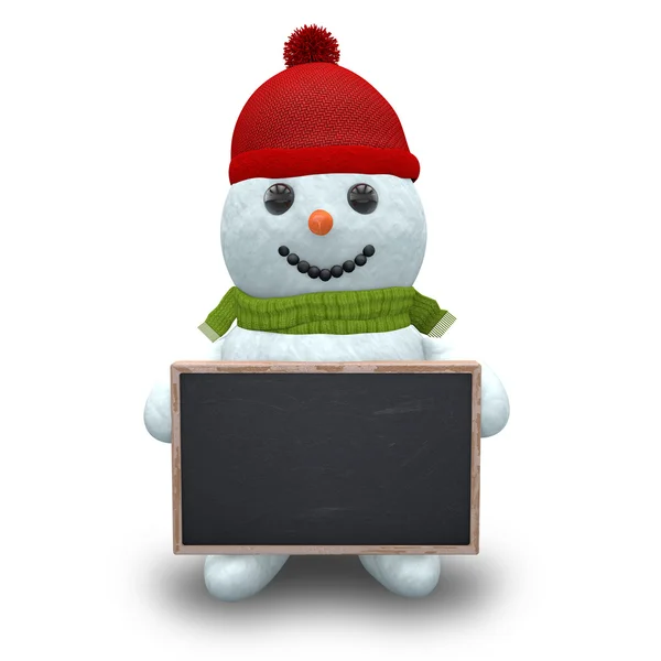 3D - Snowman - Shot 43 — Stock Photo, Image