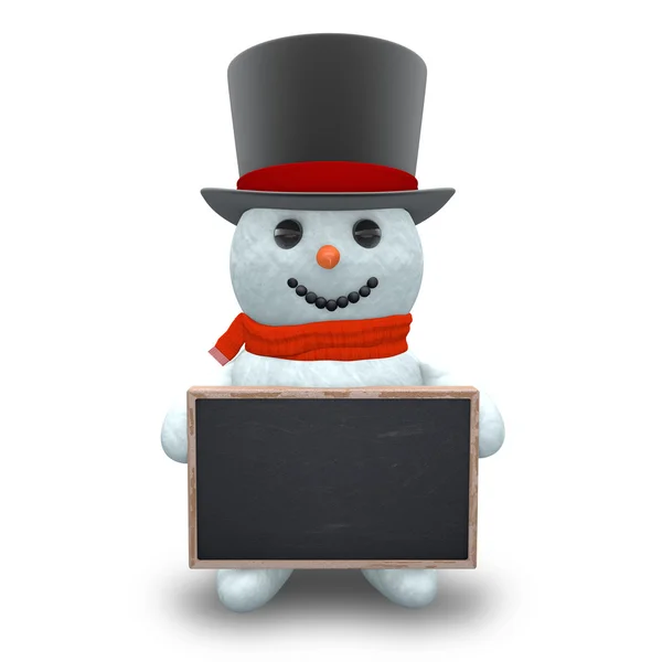 3D - Snowman - Shot 44 — Stock Photo, Image
