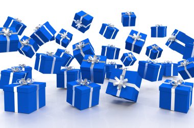 3d - Noel hediye kutuları - 3 vurdu