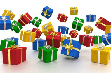 3d - Noel hediye kutuları - 9 vurdu