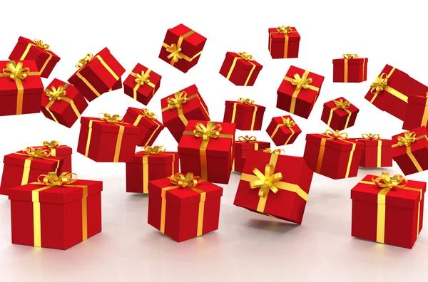 3D різдвяні подарункові коробки - Постріл 1 — стокове фото