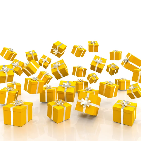 3D - Christmas Gift Boxes - Shot 8 — Stock Photo, Image