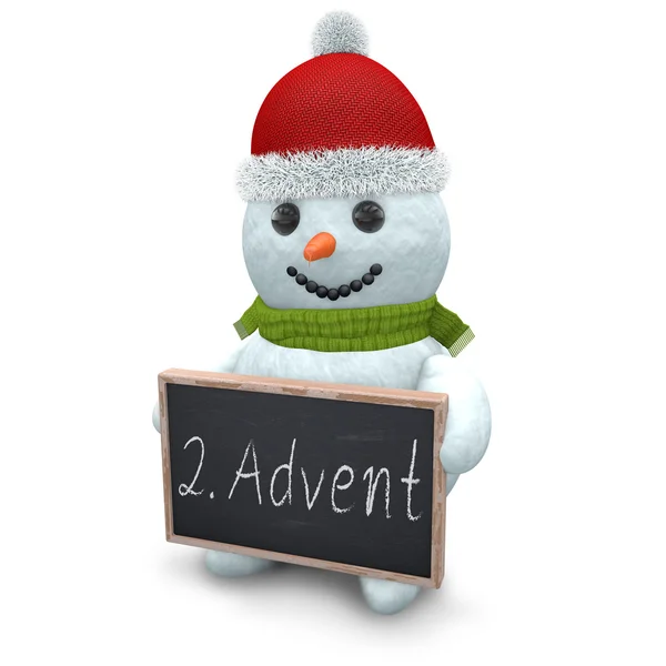 3D - Snowman - Shot 49 — Stock Photo, Image