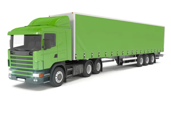 Camion carico - verde - colpo 17 — Foto Stock