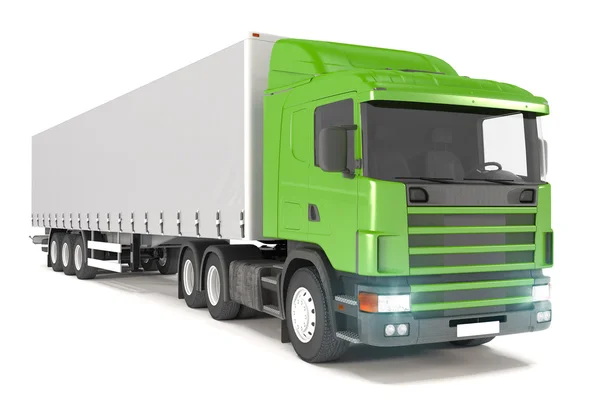 Camion carico - verde - colpo 19 — Foto Stock