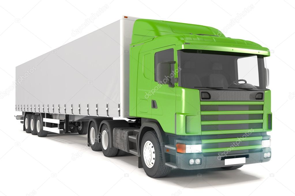 cargo truck - green - shot 19