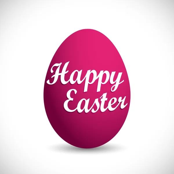 Feliz huevo de Pascua - magenta — Foto de Stock