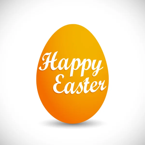 Happy easter egg - oranje — Stockfoto